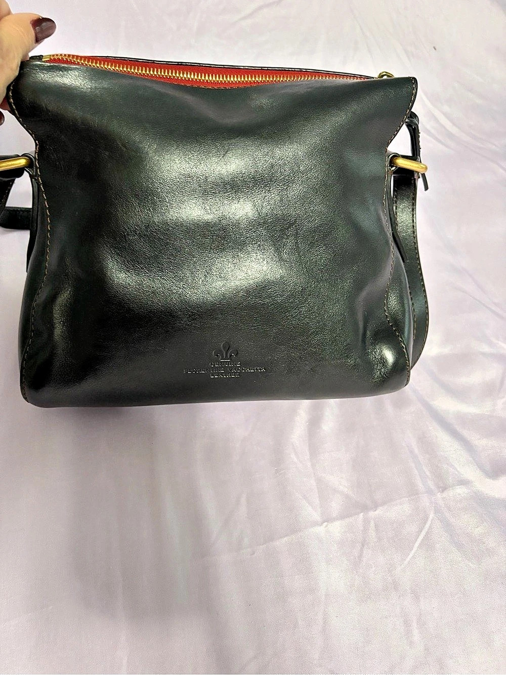 Dooney & Bourke Florentine Black Leather Crossbody Shoulder Bag